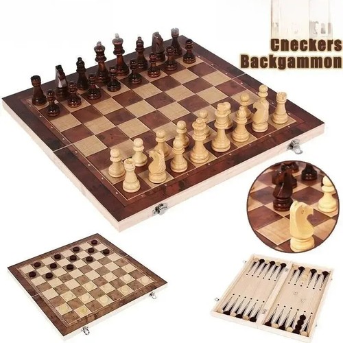 Jeu echec bois - en,