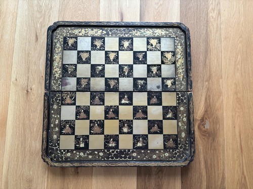 Ancien plateau jeu échec et - ancien, d'échec