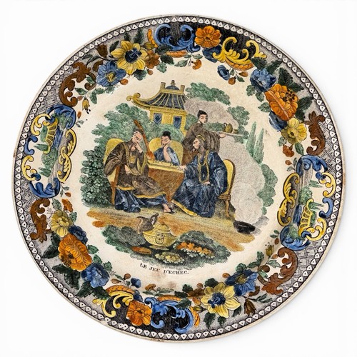 Assiette polychrome - assiette,